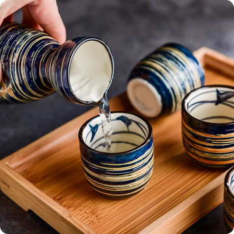 Sake Set ''Ajiwai''